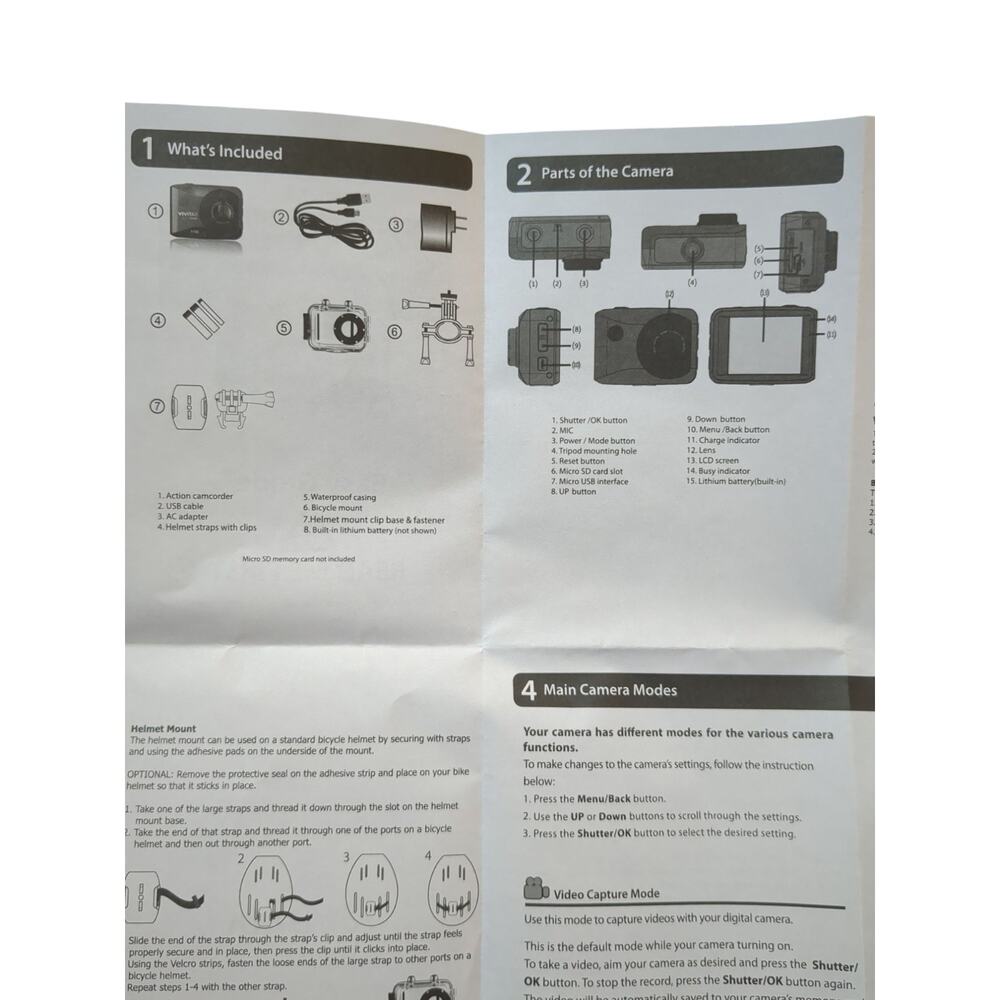 Vivitar DVR786HD-RED-WM DVR 786 & 785 Full HD Actioncam Camera With Waterproof - Picture 7 of 7